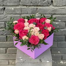 Цветочная композиция из Розы в коробке в Красноярском
