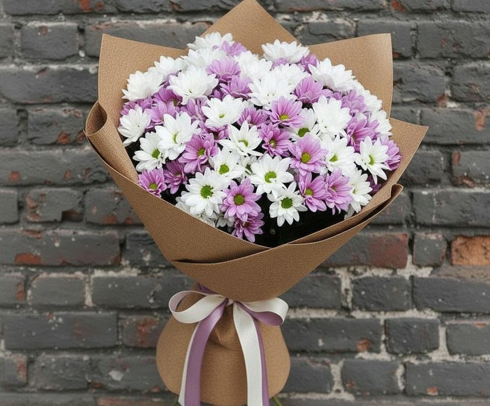 Букет цветов из: Хризантемы в Красноярском