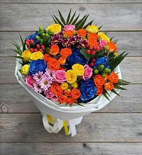 Букет цветов из:  Розы и Хризантемы в Красноярском