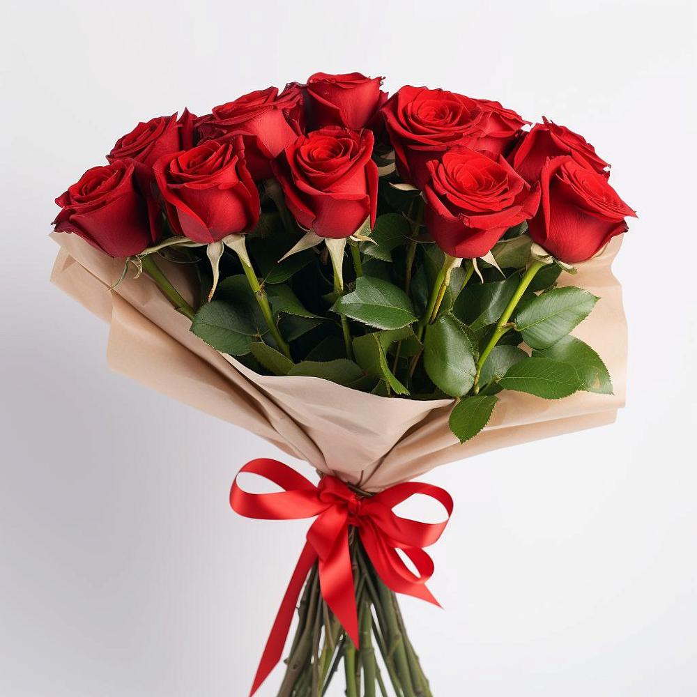 Букет 11 Красных роз Эдлесс Лав в Красноярском
