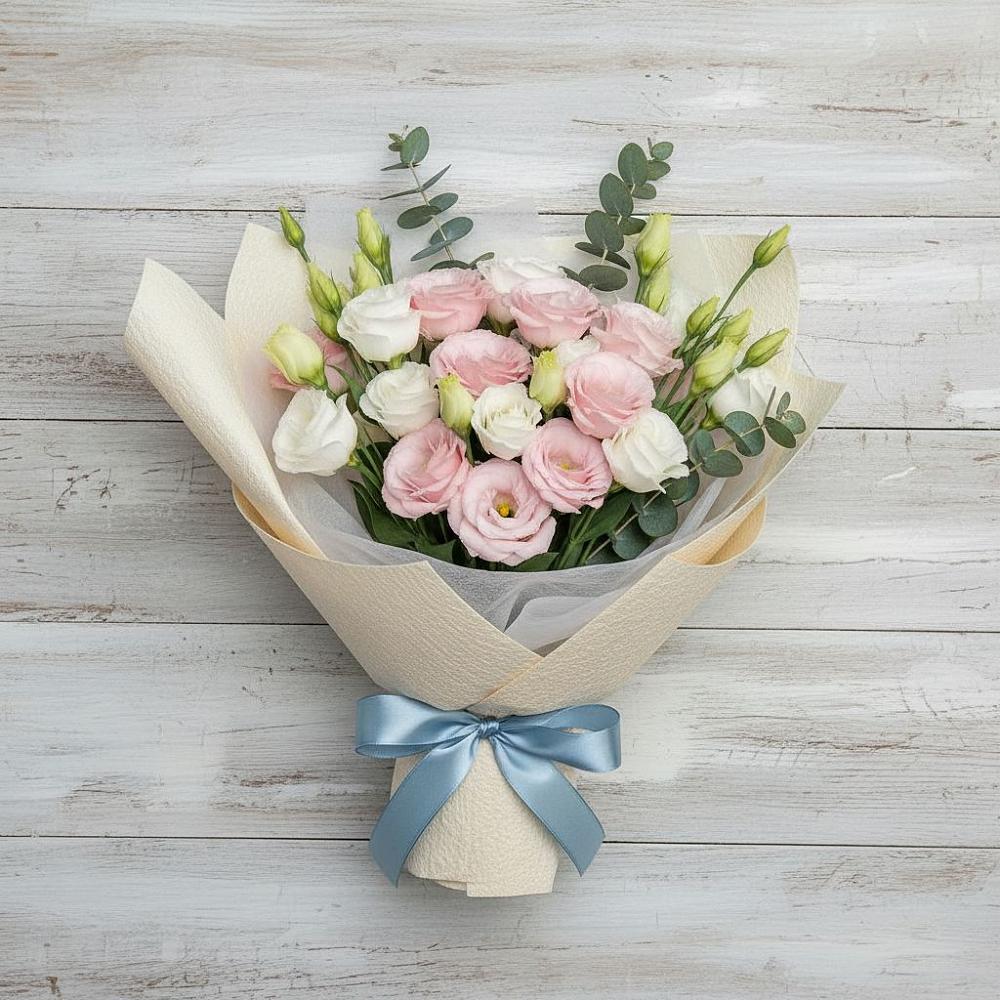 Букет цветов из: Лизиантусы в Красноярском